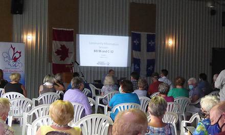 Public meeting about new language protection bills draws full crowd